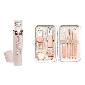 Kit Depiladora Portátil Epilwiz + Set de Manicure para el Cuidado de la Piel, Manos y Pies