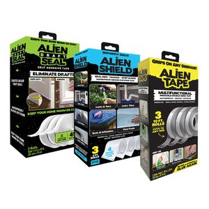 Kit Alien Tape + Alien Seal + Alien Shield Cintas Adhesivas Trasparentes Multiuso 9 Und.