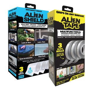 Kit Alien Tape + Alien Shield Cintas Adhesivas Trasparentes Multiuso 6 Und.